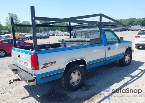 1991 Chevrolet Gmt-400 K1500 из США, поврежденный, VIN 1GCEK14K8ME112474